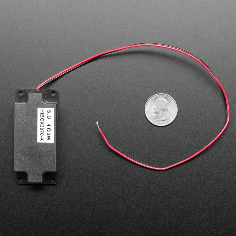 Mini speaker 3W 4Ω type 3070 avec fils de connexion